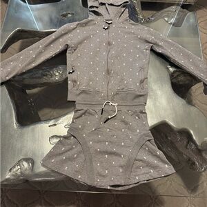 Burberry Star-Print Hoodie and Skirt Set